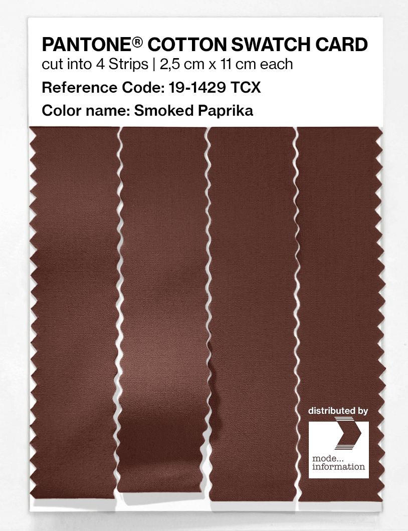 Artikelbild 3 des Artikels “PANTONE® COTTON SWATCH CARD 19-1429 TCX Smoked Paprika “