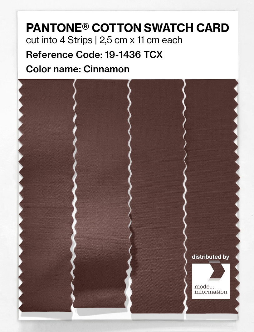Artikelbild 3 des Artikels “PANTONE® COTTON SWATCH CARD 19-1436 TCX Cinnamon “