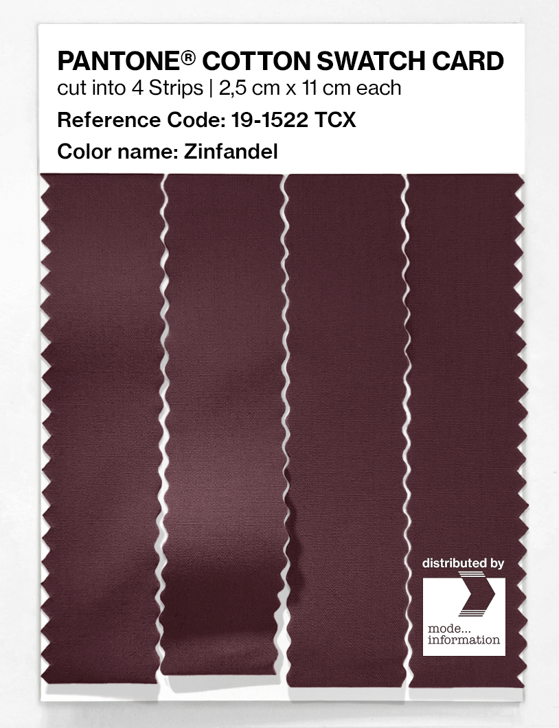 Artikelbild 3 des Artikels “PANTONE® COTTON SWATCH CARD 19-1522 TCX Zinfandel “