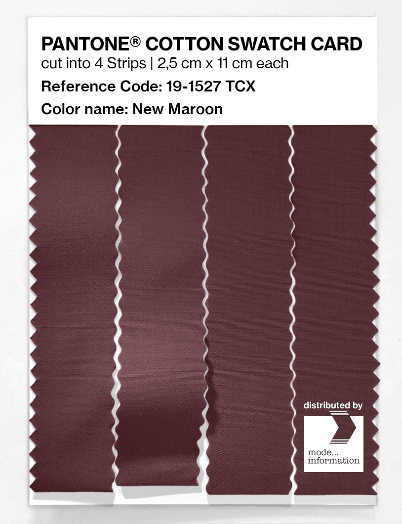 Artikelbild 3 des Artikels “PANTONE® COTTON SWATCH CARD 19-1527 TCX New Maroon “