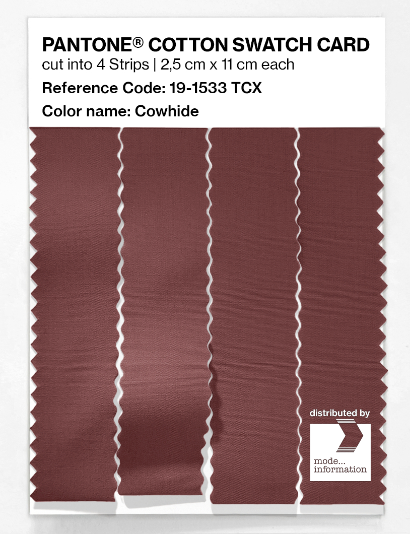 Artikelbild 3 des Artikels “PANTONE® COTTON SWATCH CARD 19-1533 TCX Cowhide “
