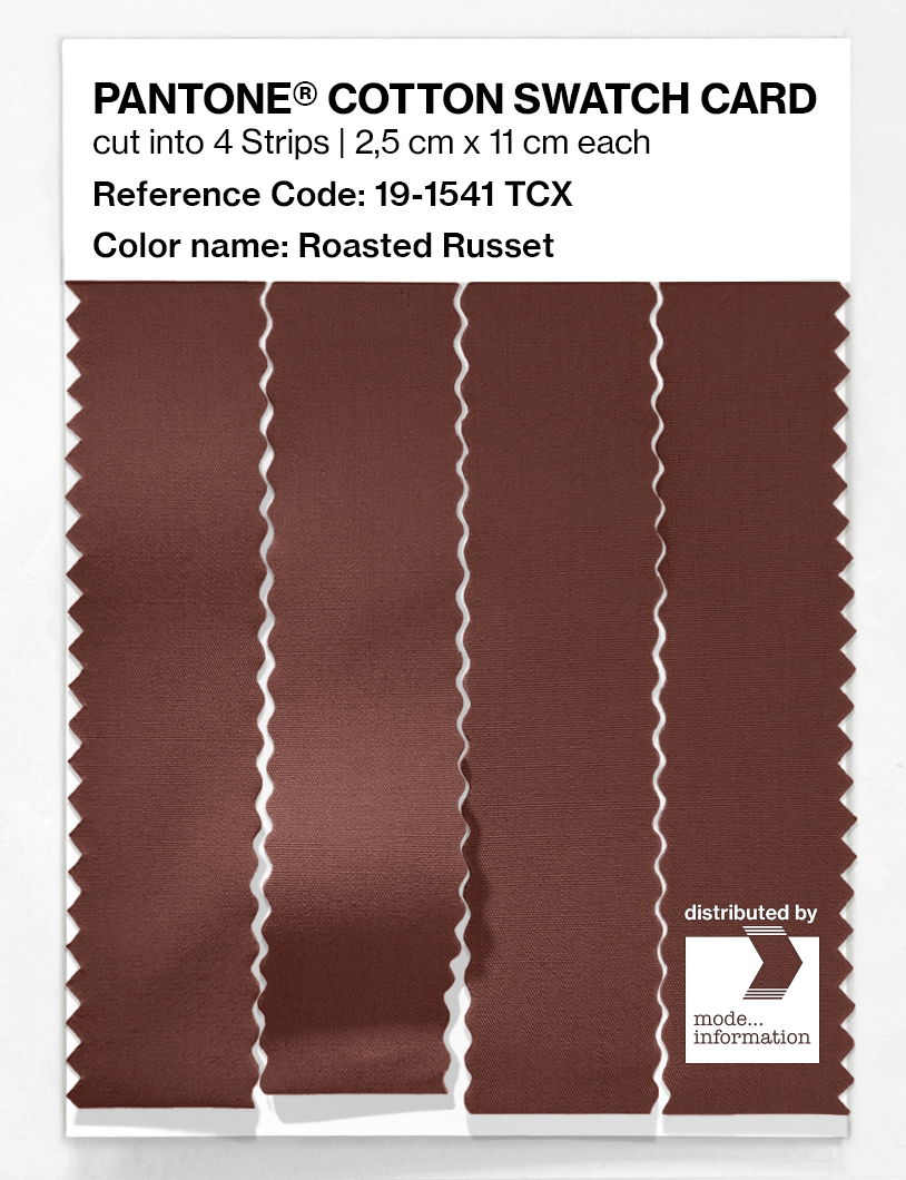 Artikelbild 3 des Artikels “PANTONE® COTTON SWATCH CARD 19-1541 TCX Roasted Russet “