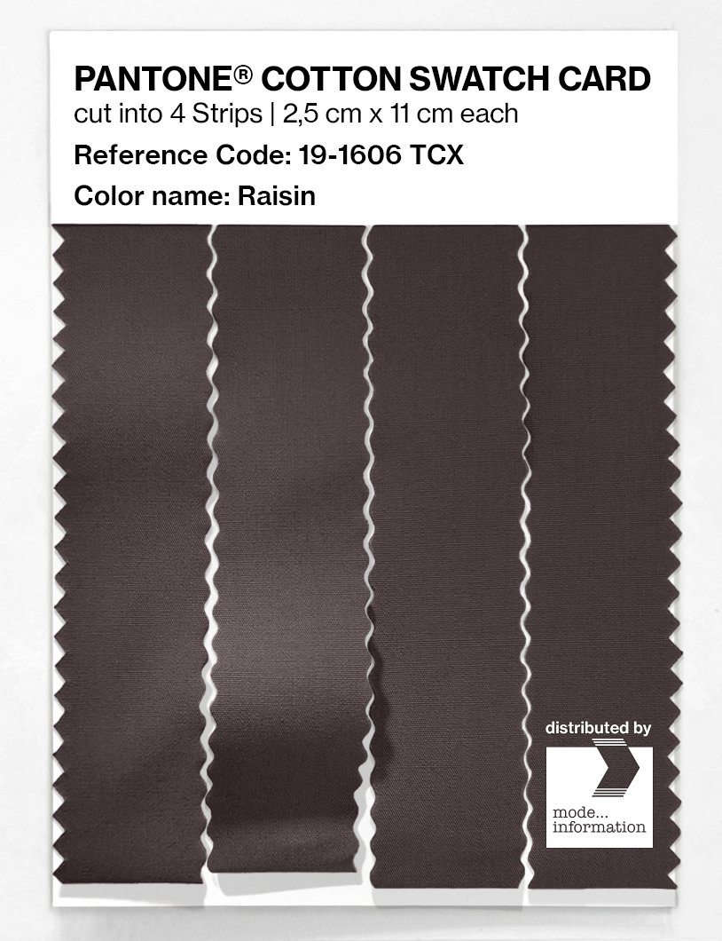 Artikelbild 3 des Artikels “PANTONE® COTTON SWATCH CARD 19-1606 TCX Raisin “