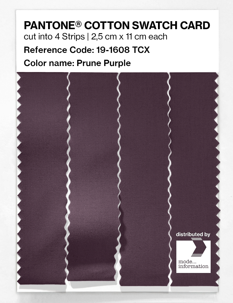 Artikelbild 3 des Artikels “PANTONE® COTTON SWATCH CARD 19-1608 TCX Prune Purple “