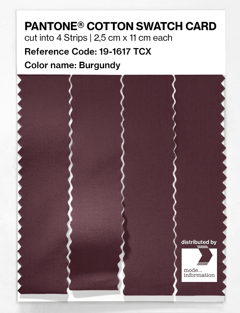 Artikelbild 3 des Artikels “PANTONE® COTTON SWATCH CARD 19-1617 TCX Burgundy “