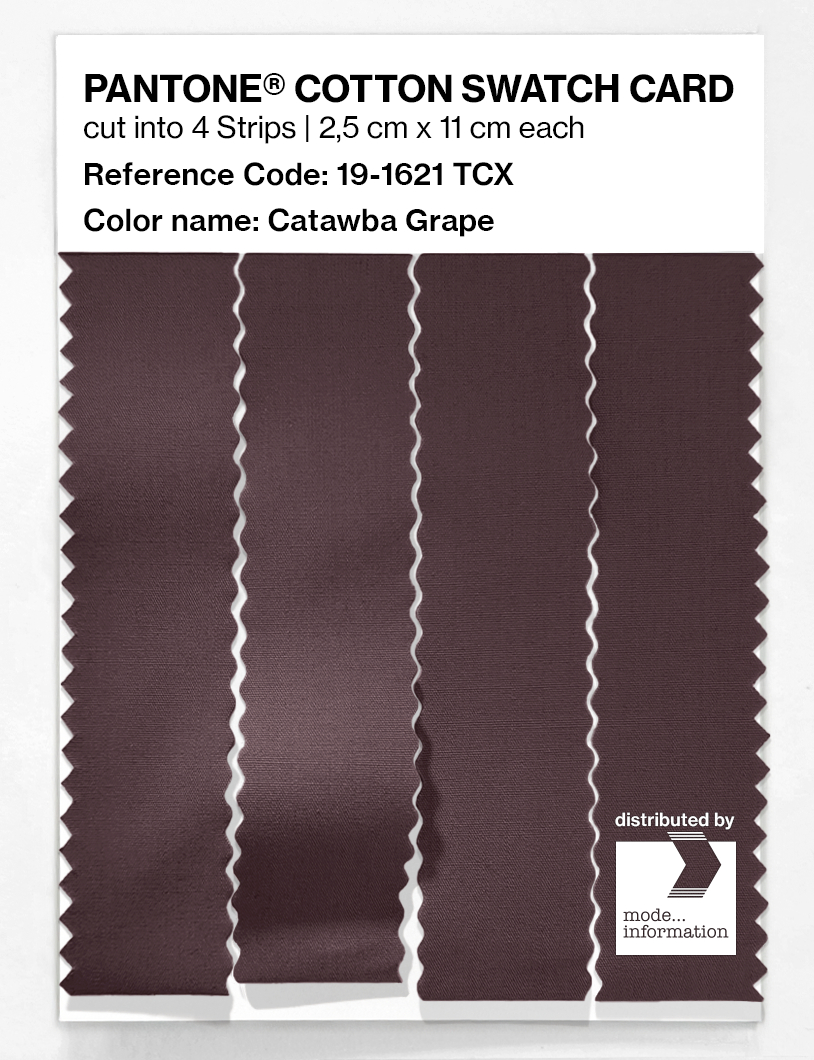 Artikelbild 3 des Artikels “PANTONE® COTTON SWATCH CARD 19-1621 TCX Catawba Grape “