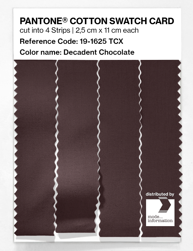 Artikelbild 3 des Artikels “PANTONE® COTTON SWATCH CARD 19-1625 TCX Decadent Chocolate “