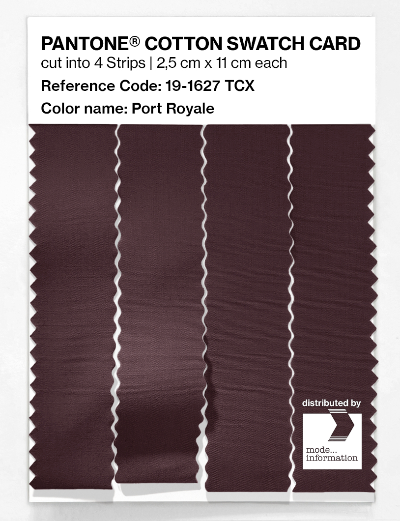 Artikelbild 3 des Artikels “PANTONE® COTTON SWATCH CARD 19-1627 TCX Port Royale “