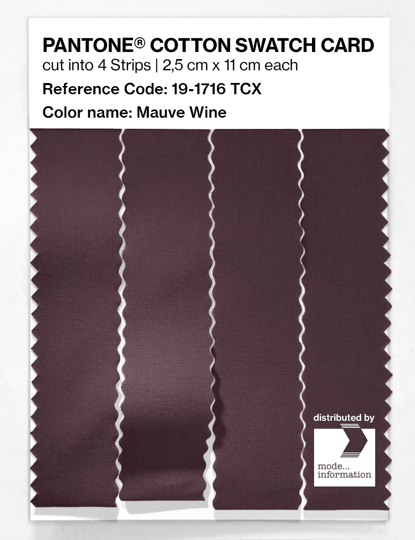 Artikelbild 3 des Artikels “PANTONE® COTTON SWATCH CARD 19-1716 TCX Mauve Wine “