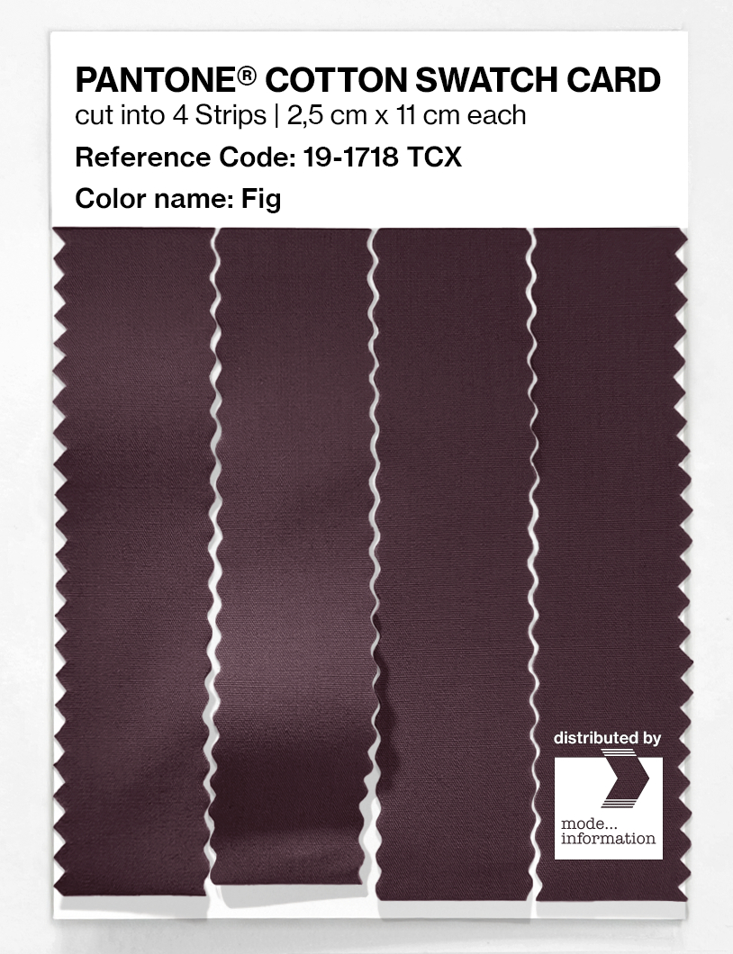 Product image 3 of the product “PANTONE® COTTON SWATCH CARD 19-1718 TCX Fig ”