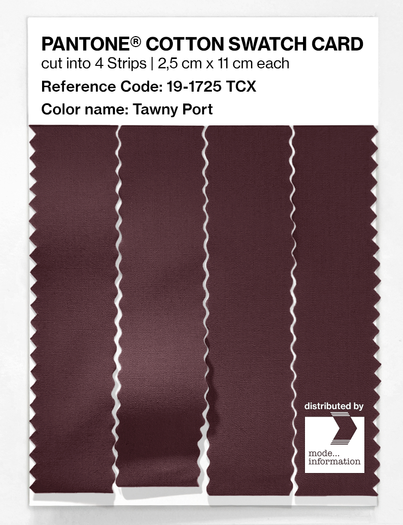 Artikelbild 3 des Artikels “PANTONE® COTTON SWATCH CARD 19-1725 TCX Tawny Port “