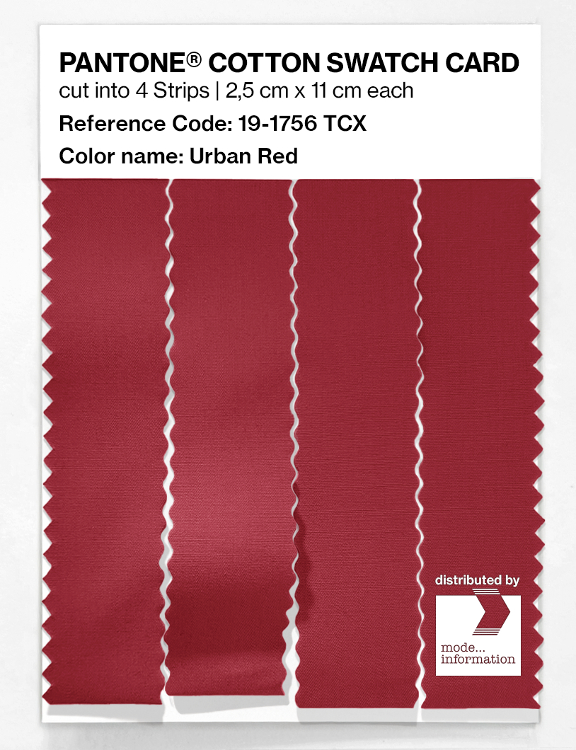 Artikelbild 3 des Artikels “PANTONE® COTTON SWATCH CARD 19-1756 TCX Urban Red “