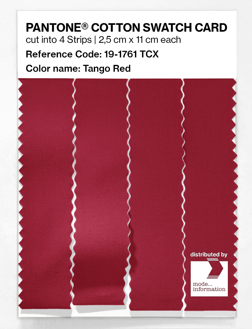 Artikelbild 3 des Artikels “PANTONE® COTTON SWATCH CARD 19-1761 TCX Tango Red “