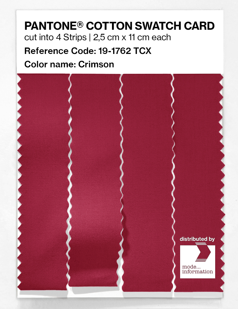 Artikelbild 3 des Artikels “PANTONE® COTTON SWATCH CARD 19-1762 TCX Crimson “