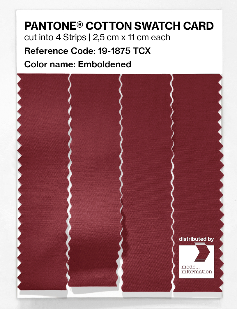 Artikelbild 3 des Artikels “PANTONE® COTTON SWATCH CARD 19-1875 TCX Emboldened “