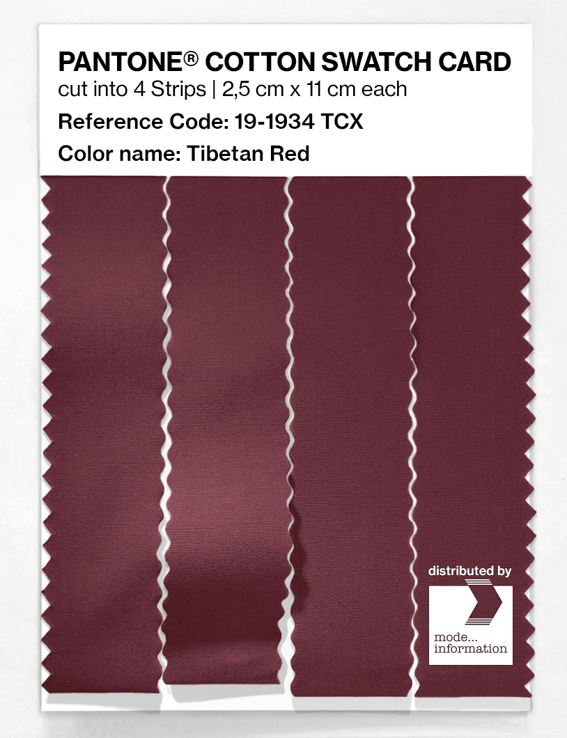 Artikelbild 3 des Artikels “PANTONE® COTTON SWATCH CARD 19-1934 TCX Tibetan Red “