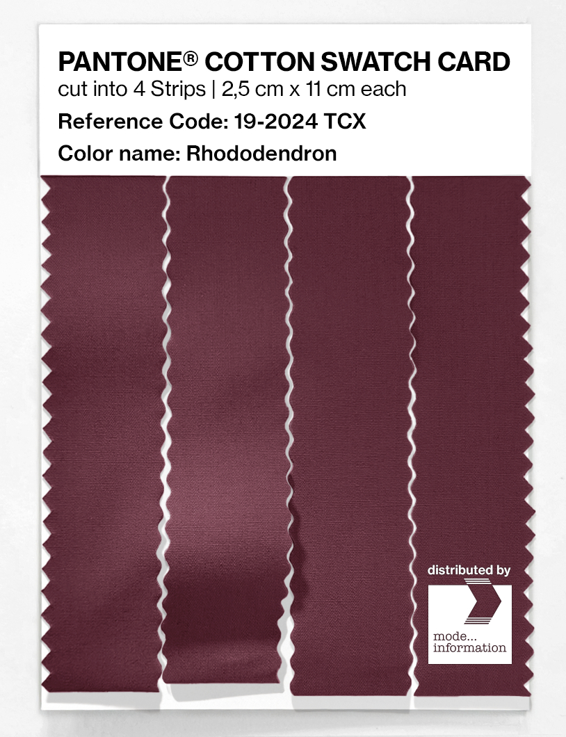 Product image 3 of the product “PANTONE® COTTON SWATCH CARD 19-2024 TCX Rhododendron ”