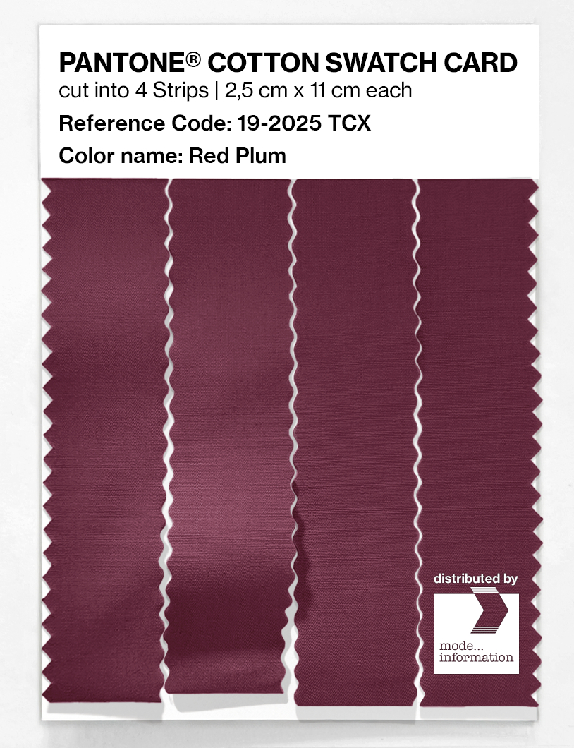 Artikelbild 3 des Artikels “PANTONE® COTTON SWATCH CARD 19-2025 TCX Red Plum “