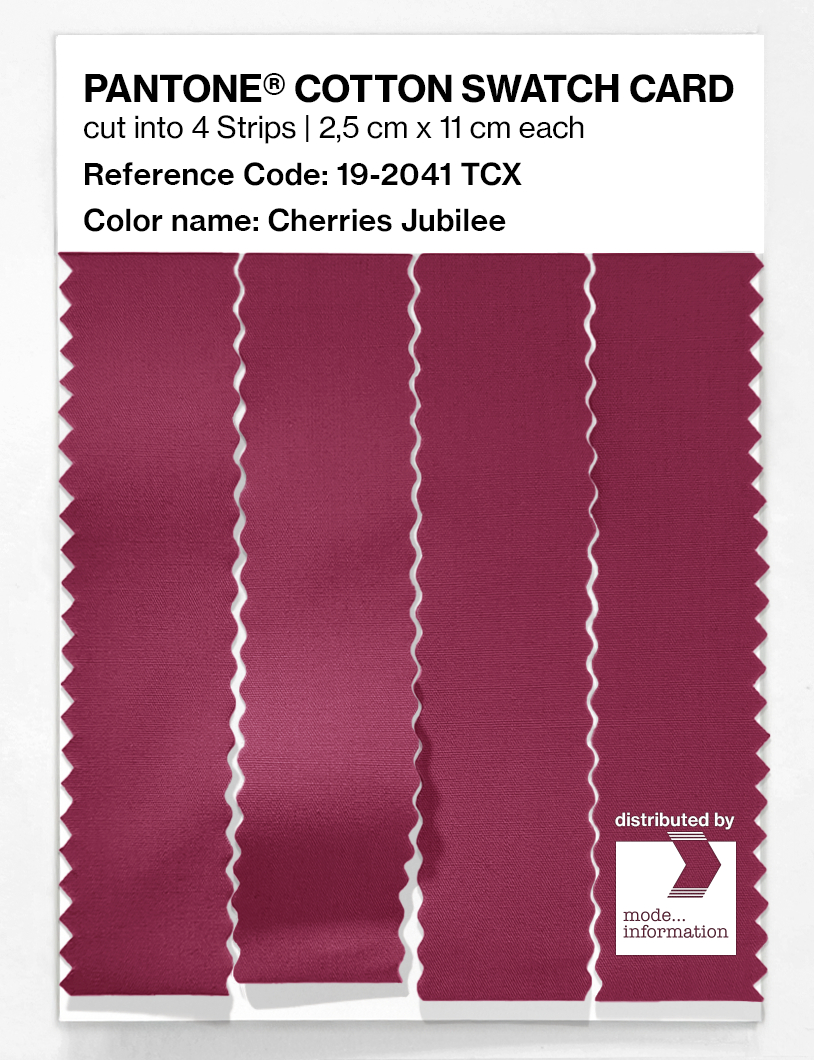 Artikelbild 3 des Artikels “PANTONE® COTTON SWATCH CARD 19-2041 TCX Cherries Jubilee “