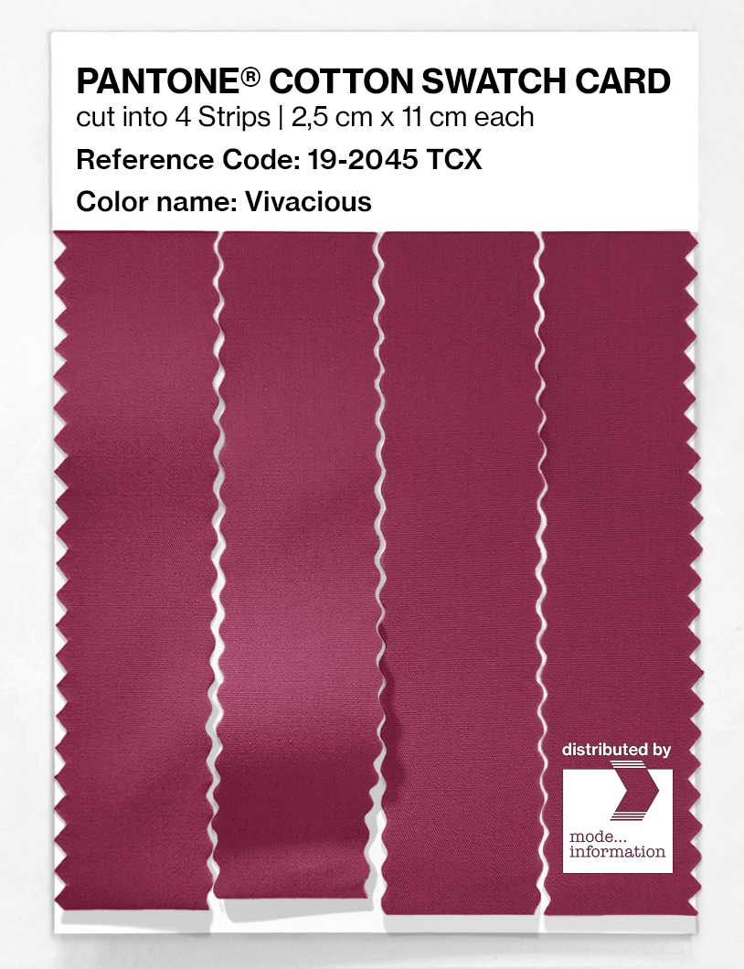 Artikelbild 3 des Artikels “PANTONE® COTTON SWATCH CARD 19-2045 TCX Vivacious “