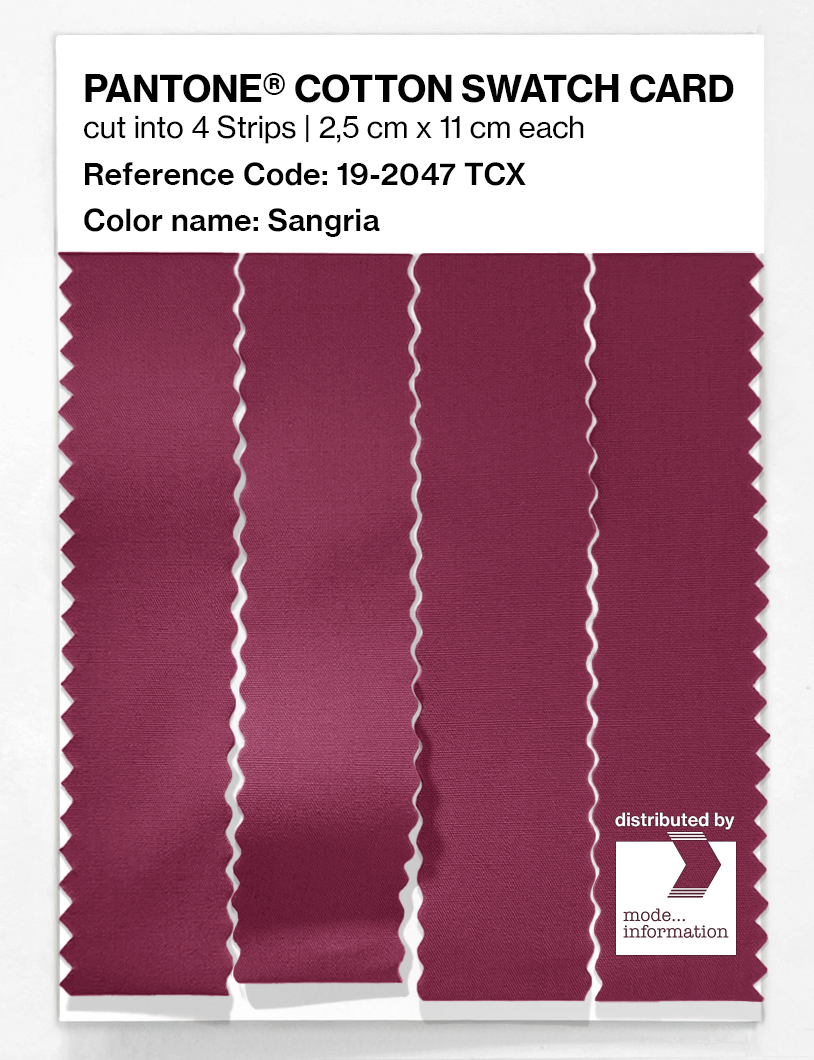 Artikelbild 3 des Artikels “PANTONE® COTTON SWATCH CARD 19-2047 TCX Sangria “