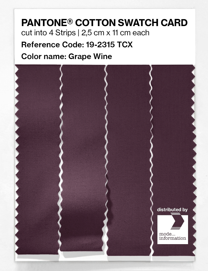 Artikelbild 3 des Artikels “PANTONE® COTTON SWATCH CARD 19-2315 TCX Grape Wine “