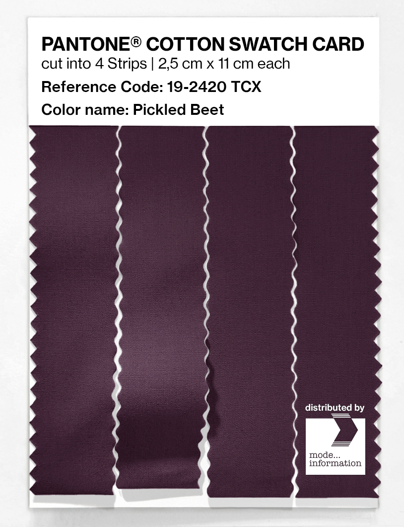 Artikelbild 3 des Artikels “PANTONE® COTTON SWATCH CARD 19-2420 TCX Pickled Beet “