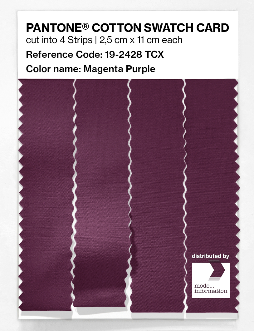 Artikelbild 3 des Artikels “PANTONE® COTTON SWATCH CARD 19-2428 TCX Magenta Purple “