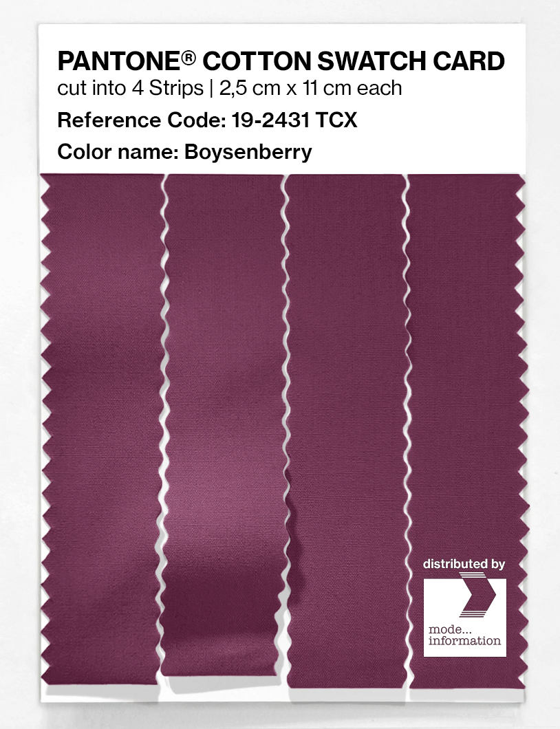 Artikelbild 3 des Artikels “PANTONE® COTTON SWATCH CARD 19-2431 TCX Boysenberry “