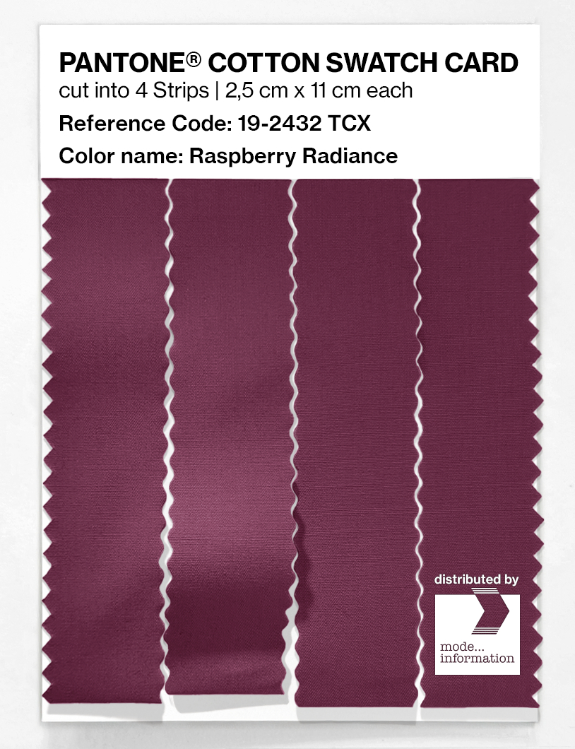 Artikelbild 3 des Artikels “PANTONE® COTTON SWATCH CARD 19-2432 TCX Raspberry Radiance “