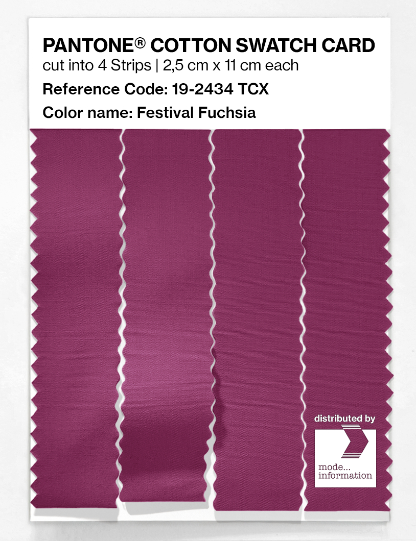 Artikelbild 3 des Artikels “PANTONE® COTTON SWATCH CARD 19-2434 TCX Festival Fuchsia “