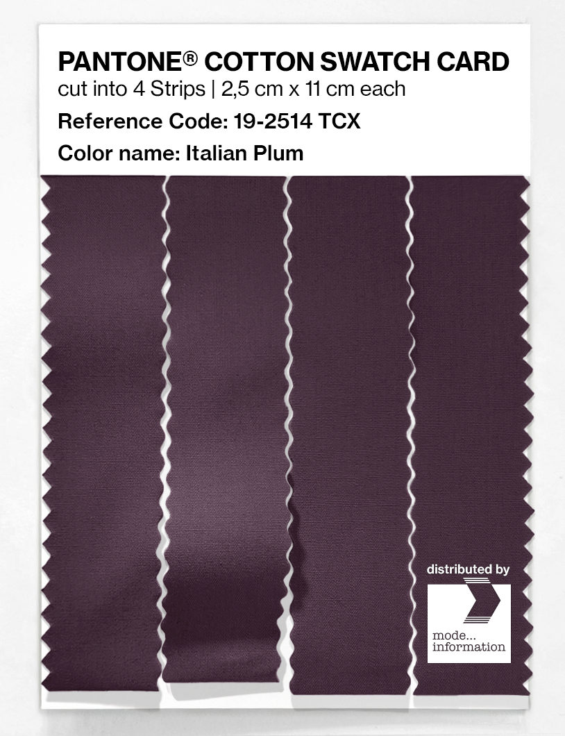 Artikelbild 3 des Artikels “PANTONE® COTTON SWATCH CARD 19-2514 TCX Italian Plum “