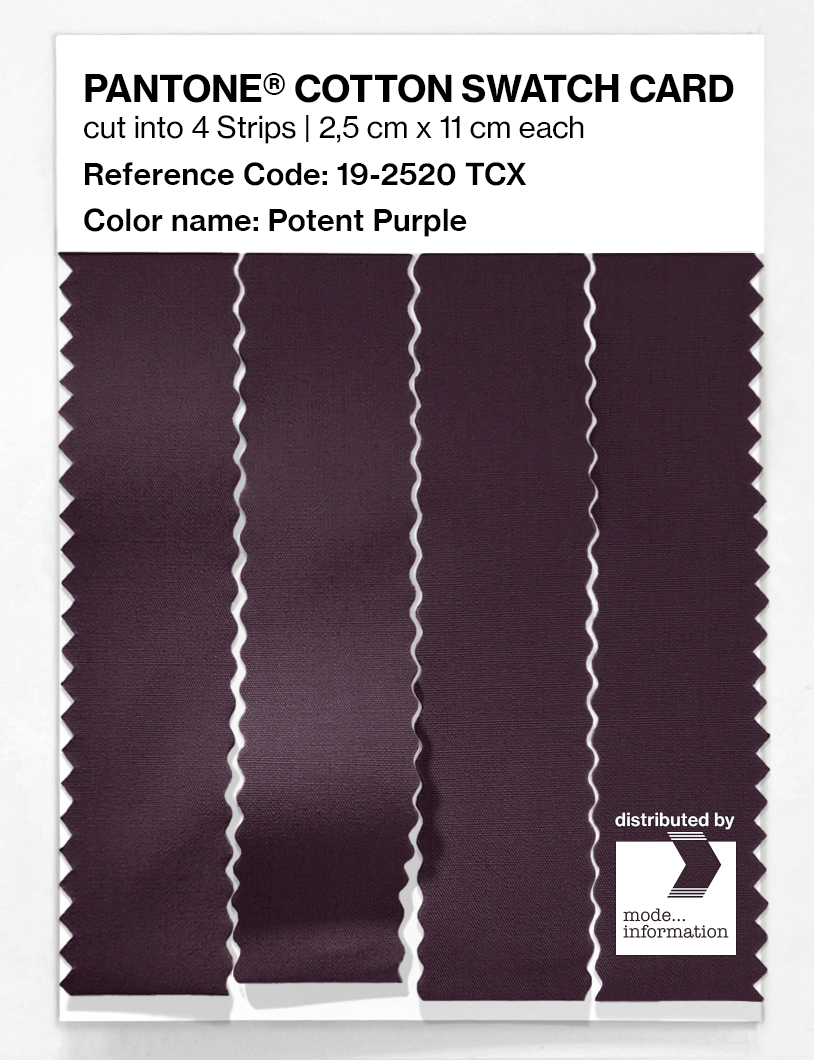 Artikelbild 3 des Artikels “PANTONE® COTTON SWATCH CARD 19-2520 TCX Potent Purple “