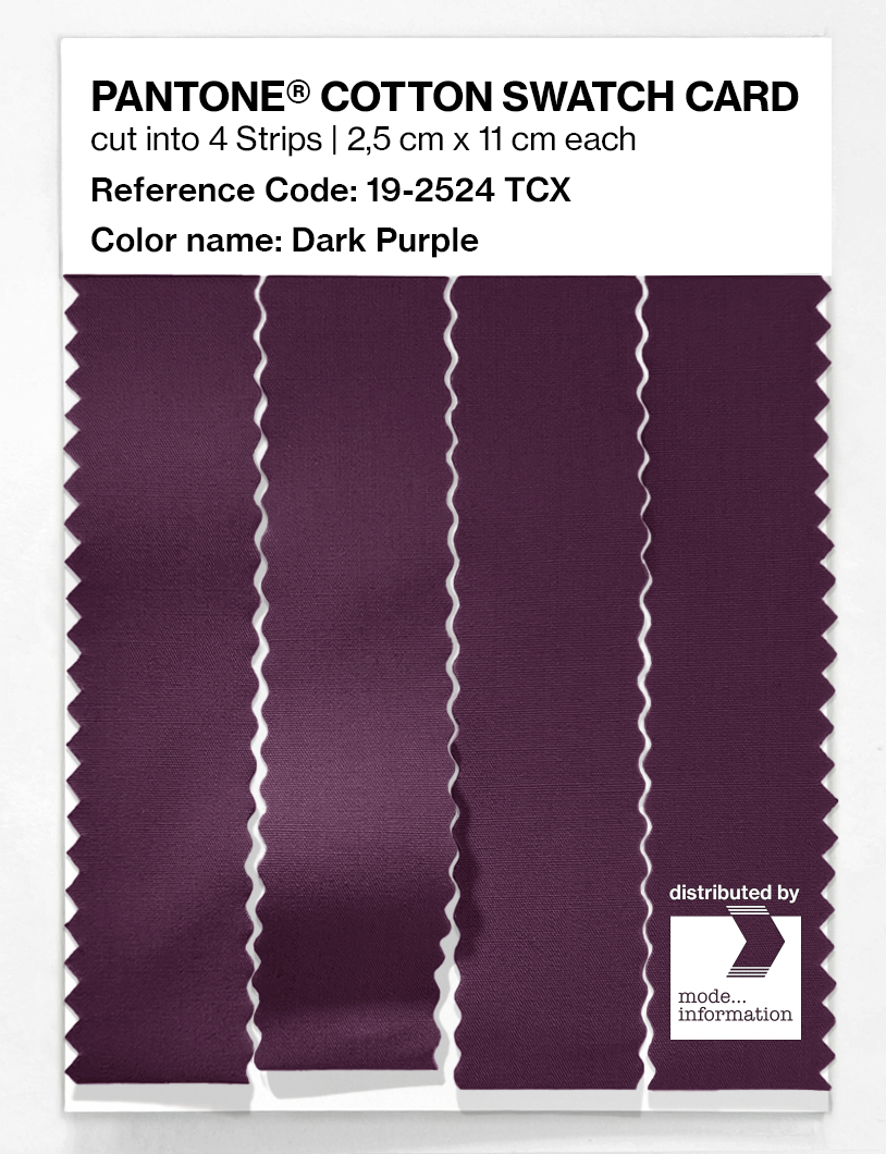 Artikelbild 3 des Artikels “PANTONE® COTTON SWATCH CARD 19-2524 TCX Dark Purple “