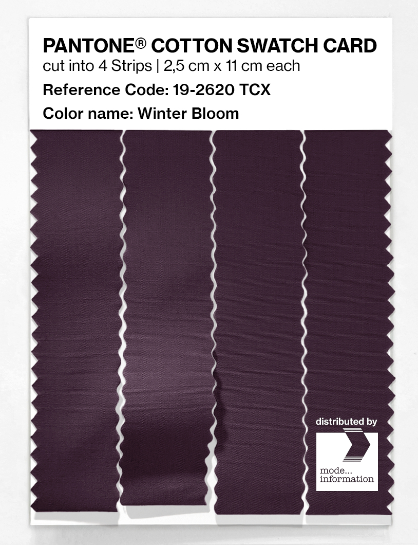 Artikelbild 3 des Artikels “PANTONE® COTTON SWATCH CARD 19-2620 TCX Winter Bloom “