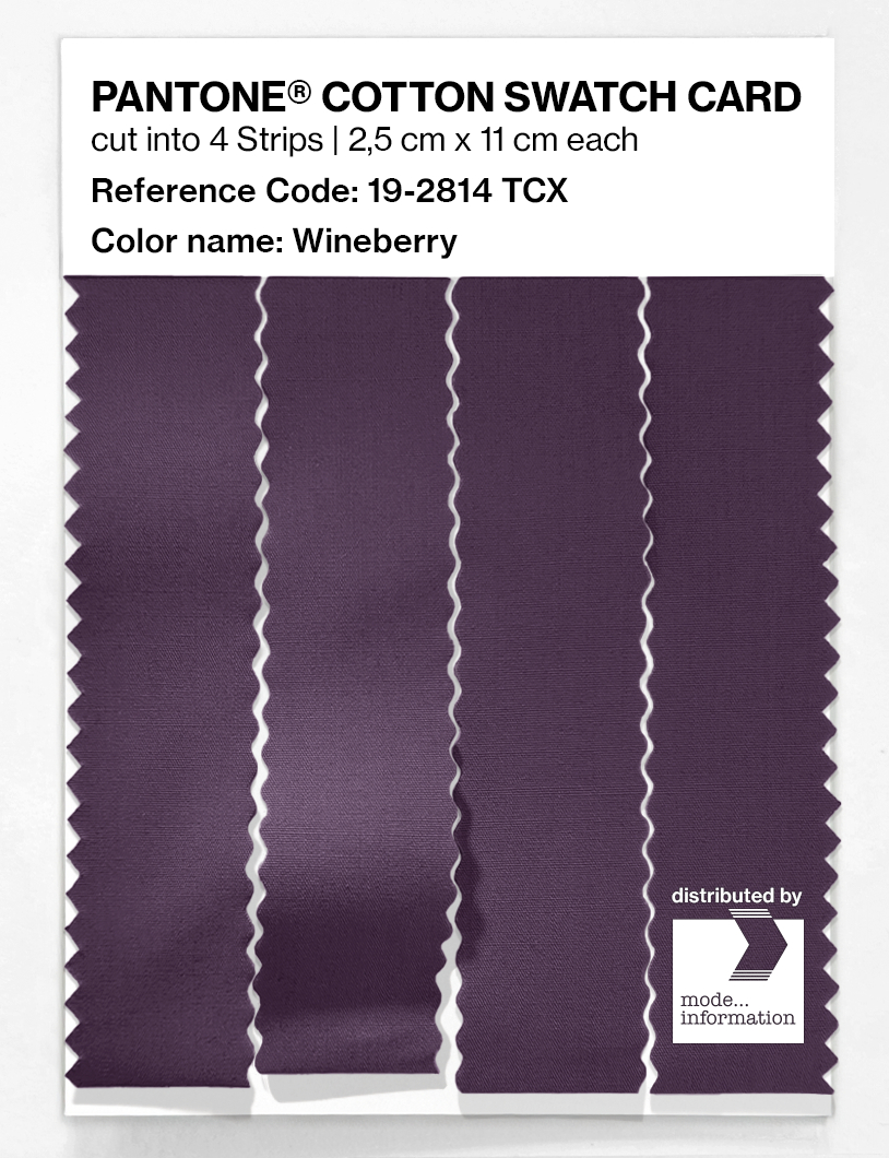 Artikelbild 3 des Artikels “PANTONE® COTTON SWATCH CARD 19-2814 TCX Wineberry “
