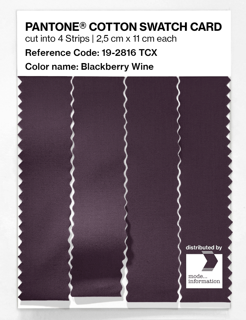 Artikelbild 3 des Artikels “PANTONE® COTTON SWATCH CARD 19-2816 TCX Blackberry Wine “