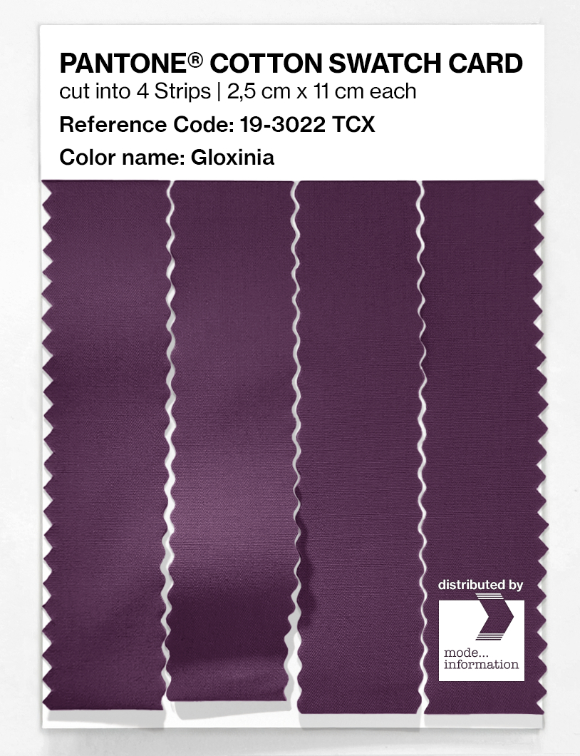 Artikelbild 3 des Artikels “PANTONE® COTTON SWATCH CARD 19-3022 TCX Gloxinia “