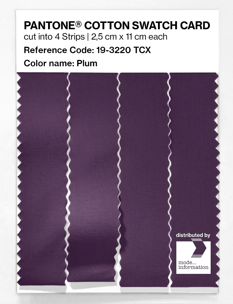 Artikelbild 3 des Artikels “PANTONE® COTTON SWATCH CARD 19-3220 TCX Plum “