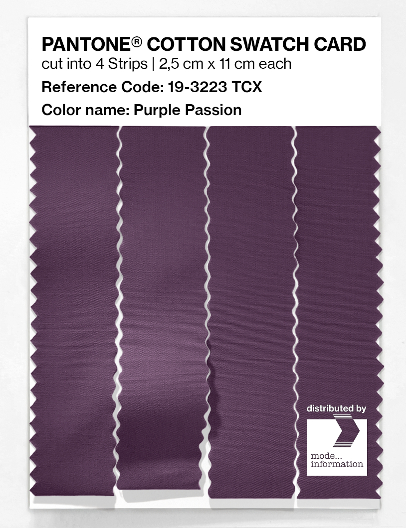 Artikelbild 3 des Artikels “PANTONE® COTTON SWATCH CARD 19-3223 TCX Purple Passion “