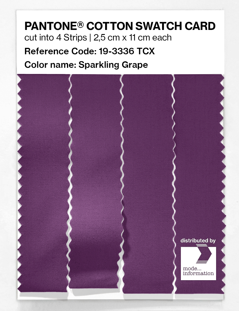 Artikelbild 3 des Artikels “PANTONE® COTTON SWATCH CARD 19-3336 TCX Sparkling Grape “
