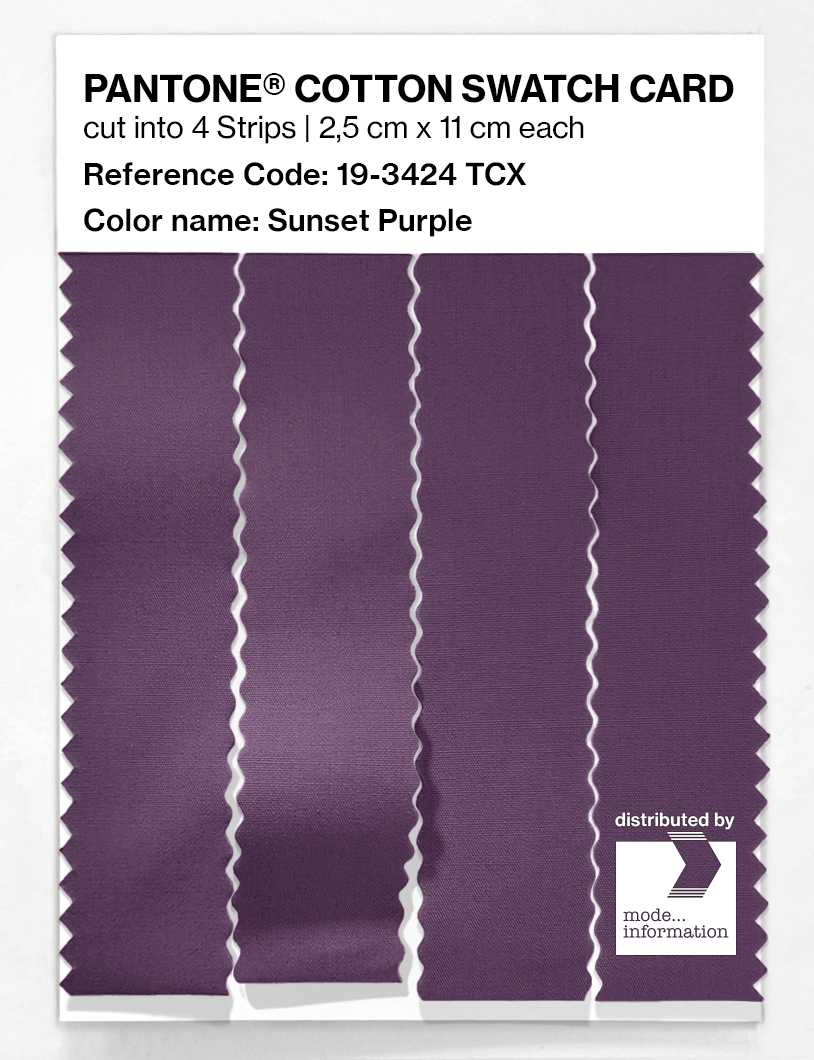 Artikelbild 3 des Artikels “PANTONE® COTTON SWATCH CARD 19-3424 TCX Sunset Purple “