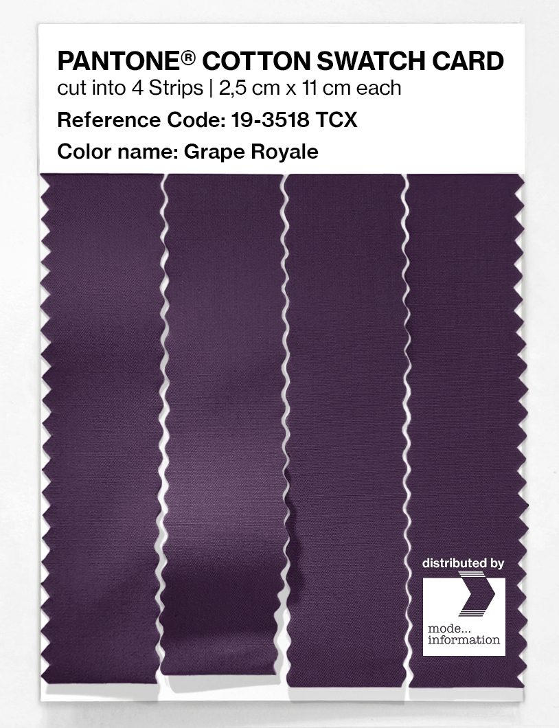 Artikelbild 3 des Artikels “PANTONE® COTTON SWATCH CARD 19-3518 TCX Grape Royale “