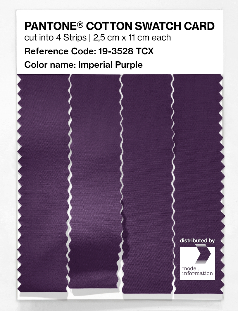 Artikelbild 3 des Artikels “PANTONE® COTTON SWATCH CARD 19-3528 TCX Imperial Purple “