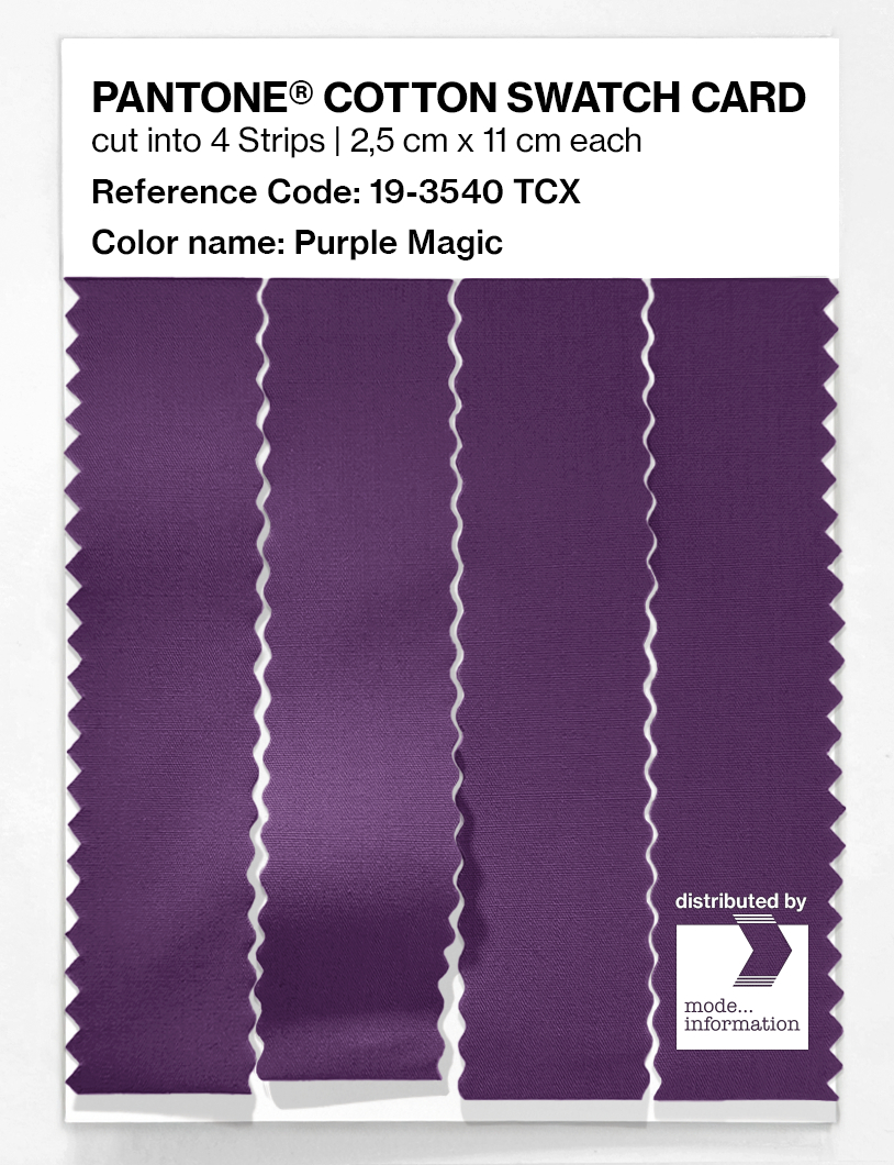 Artikelbild 3 des Artikels “PANTONE® COTTON SWATCH CARD 19-3540 TCX Purple Magic “