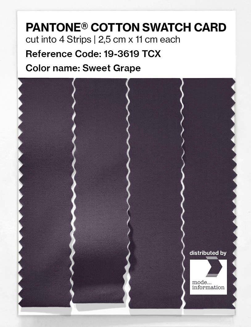 Artikelbild 3 des Artikels “PANTONE® COTTON SWATCH CARD 19-3619 TCX Sweet Grape “