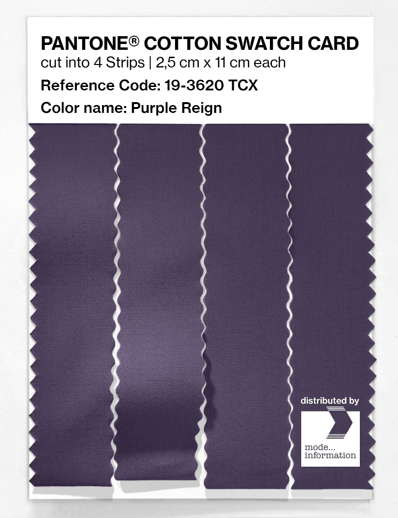 Artikelbild 3 des Artikels “PANTONE® COTTON SWATCH CARD 19-3620 TCX Purple Reign “