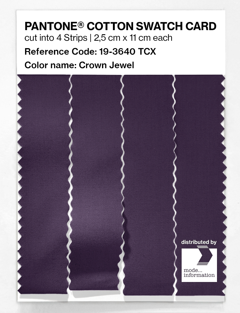Artikelbild 3 des Artikels “PANTONE® COTTON SWATCH CARD 19-3640 TCX Crown Jewel “