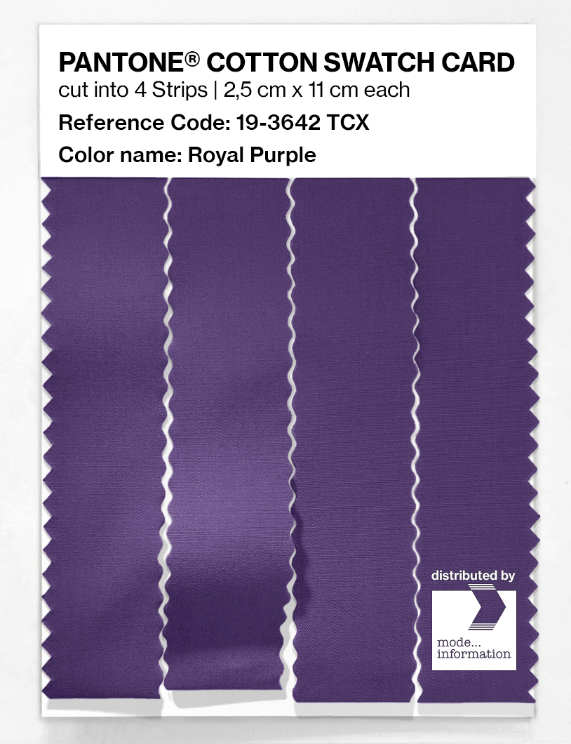 Artikelbild 3 des Artikels “PANTONE® COTTON SWATCH CARD 19-3642 TCX Royal Purple “