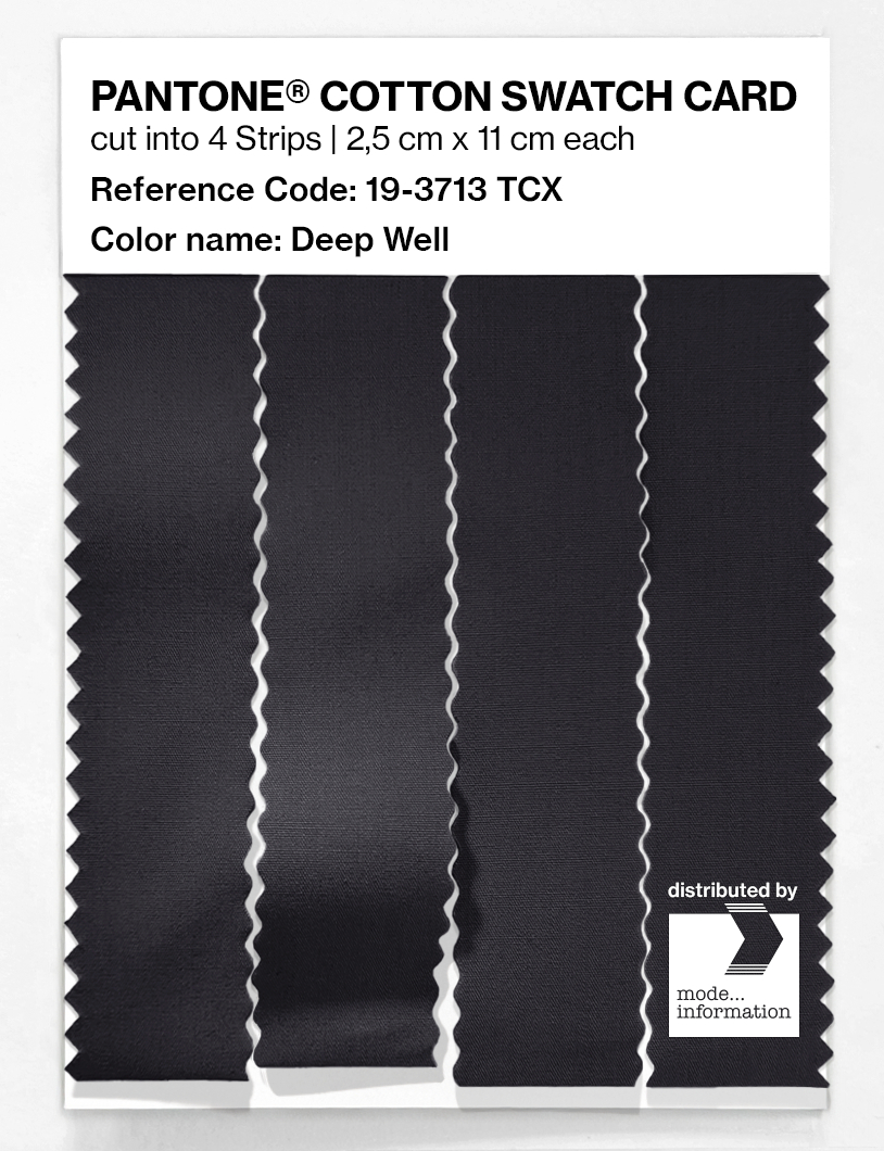 Product image 3 of the product “PANTONE® COTTON SWATCH CARD 19-3713 TCX Deep Well ”